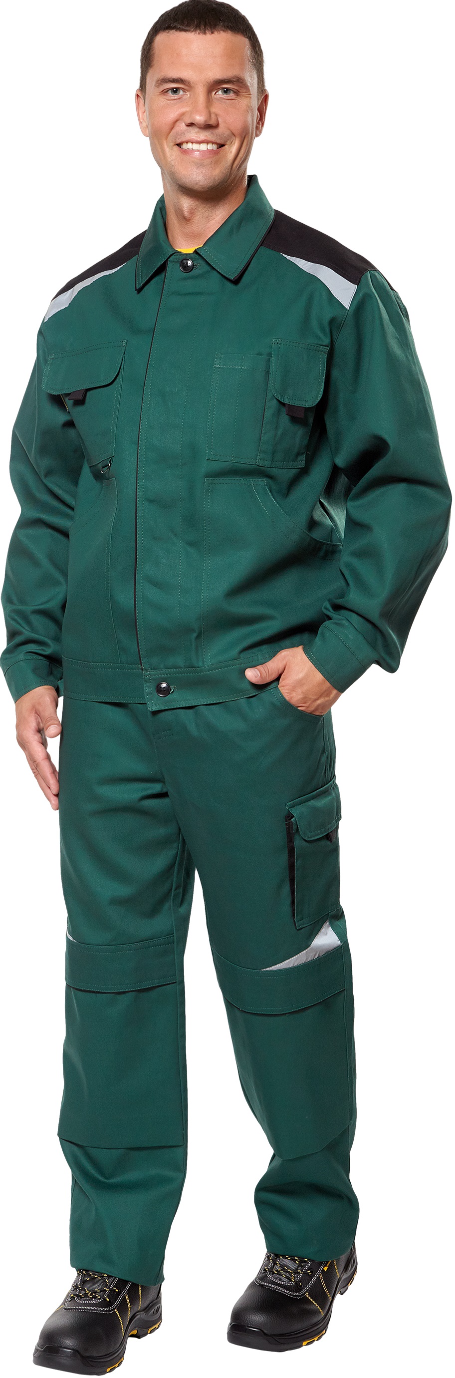 Куртка АЛАТАУ, зеленый-черный