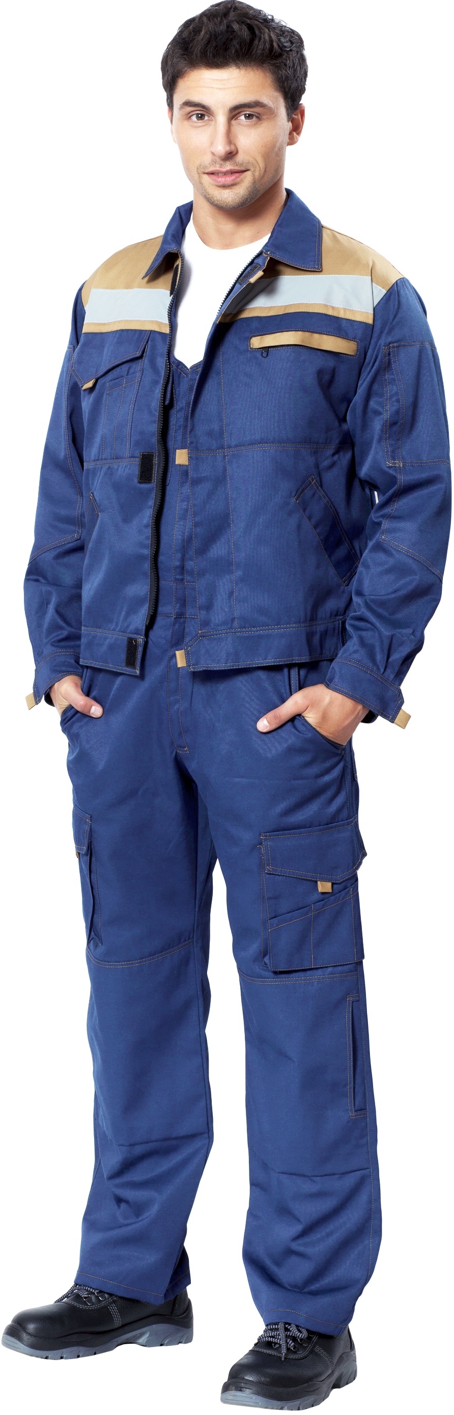 Куртка РОЛЬФ 2, т.синий-бежевый