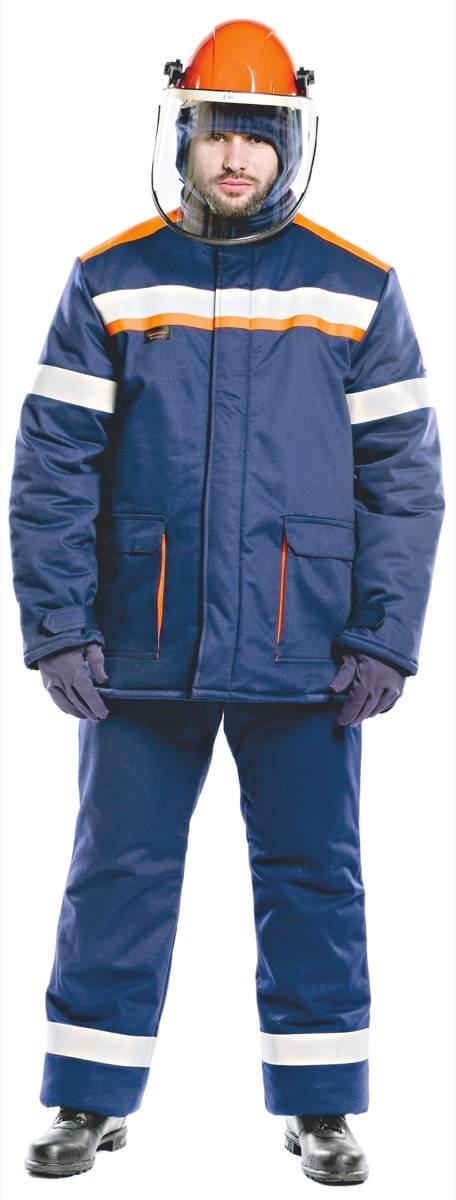 Костюм зимний  85 кал/см2, из огнезащитной ткани WORKER (куртка/брюки)
