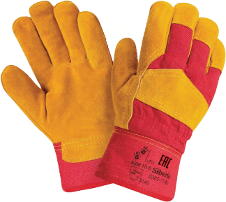 Перчатки СИБИРЬ М, (RL2/0385,Трал Люкс), спилок, х/б, искуственный мех, жесткий манжет
