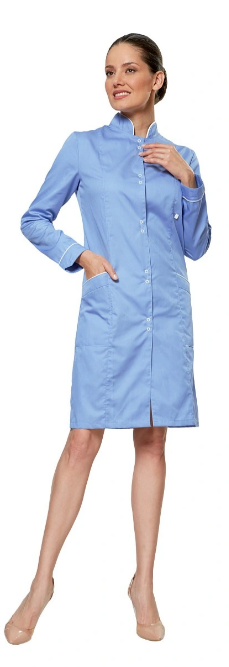 Халат БЕЛУ женский голубой