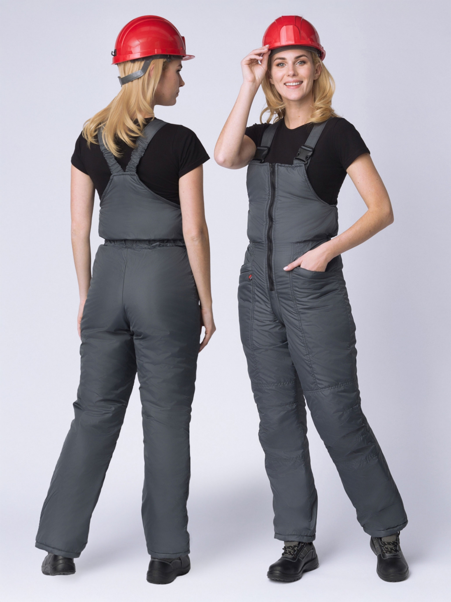 Полукомбинезон САКРИН утепленный женский, темно-серый