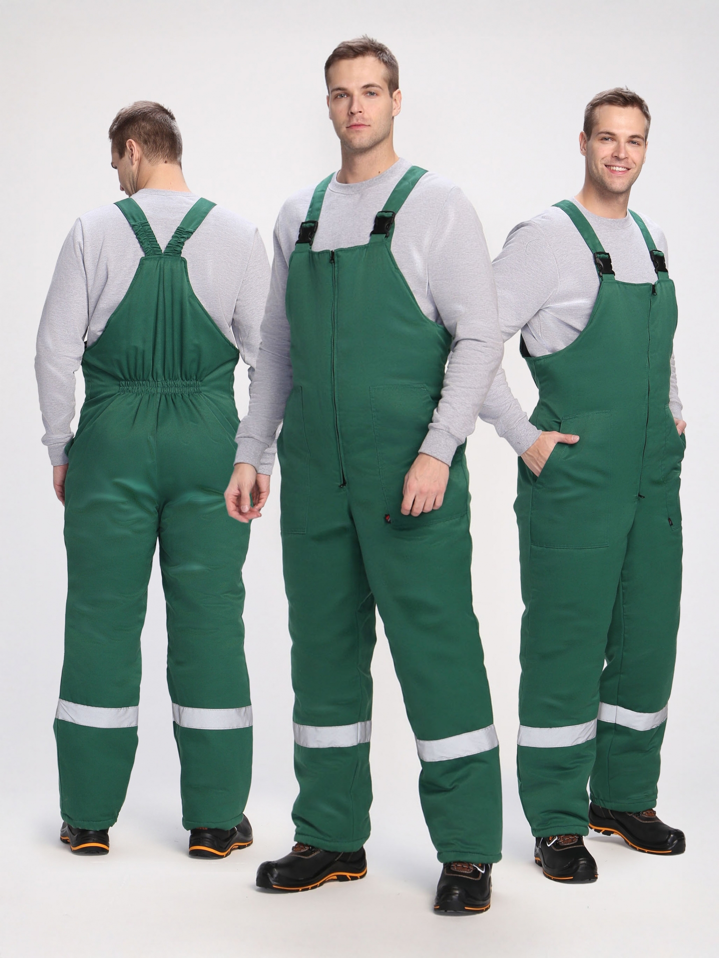 Полукомбинезон ЭКСПЕРТНЫЙ-ЛЮКС утепленный, зеленый