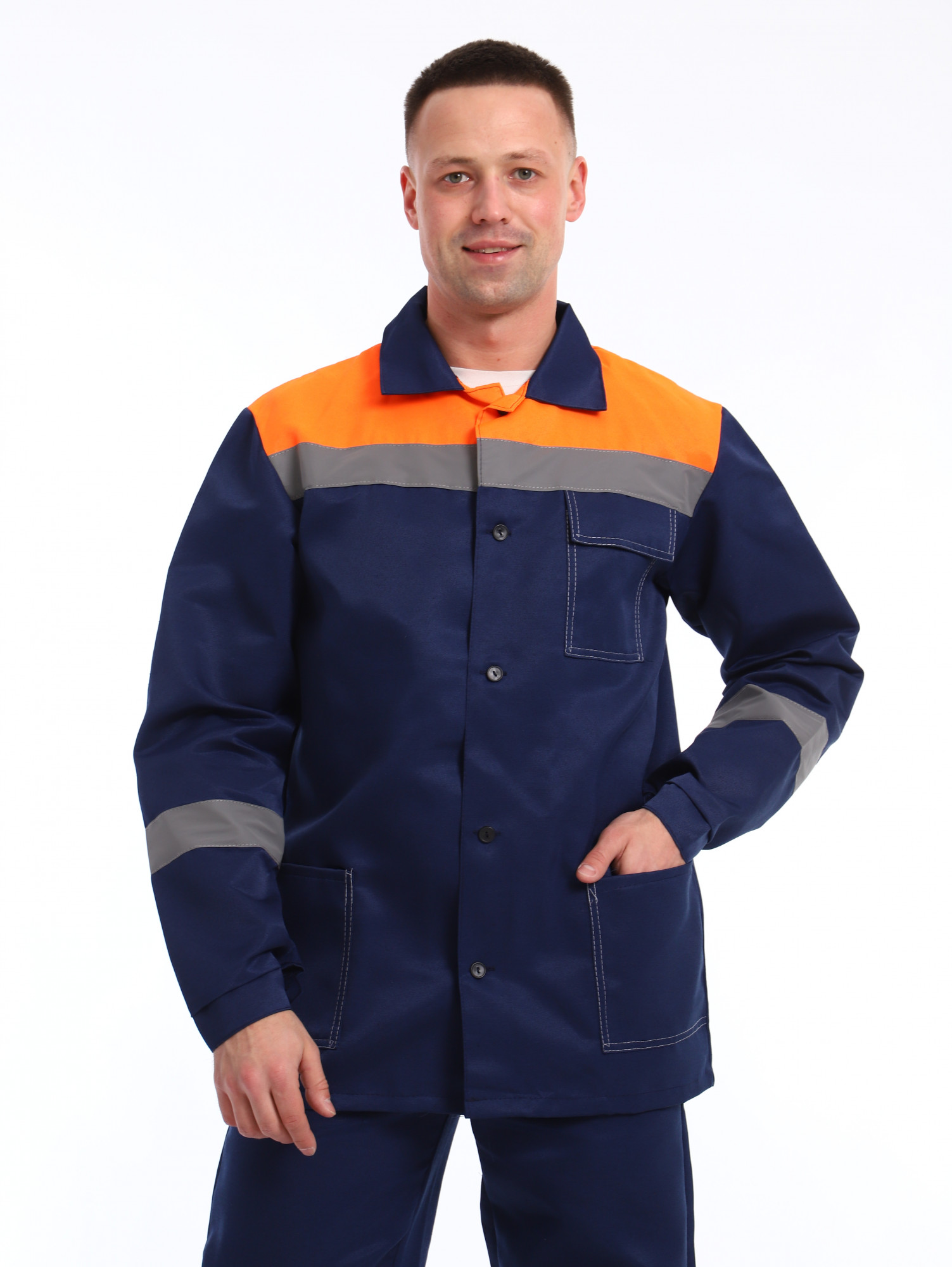 Костюм СТАНДАРТ-ТРАССА, синий-оранжевый