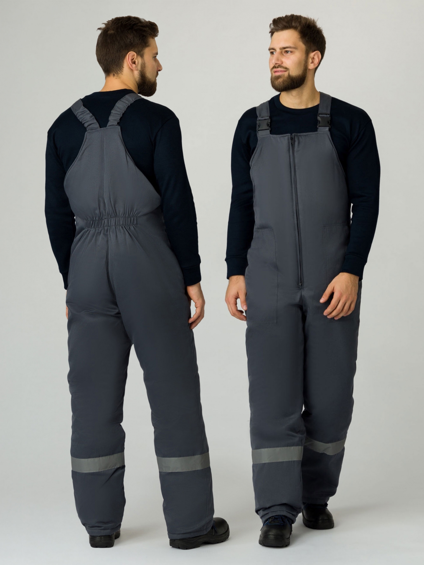 Полукомбинезон ЭКСПЕРТНЫЙ-ЛЮКС утепленный, т.серый