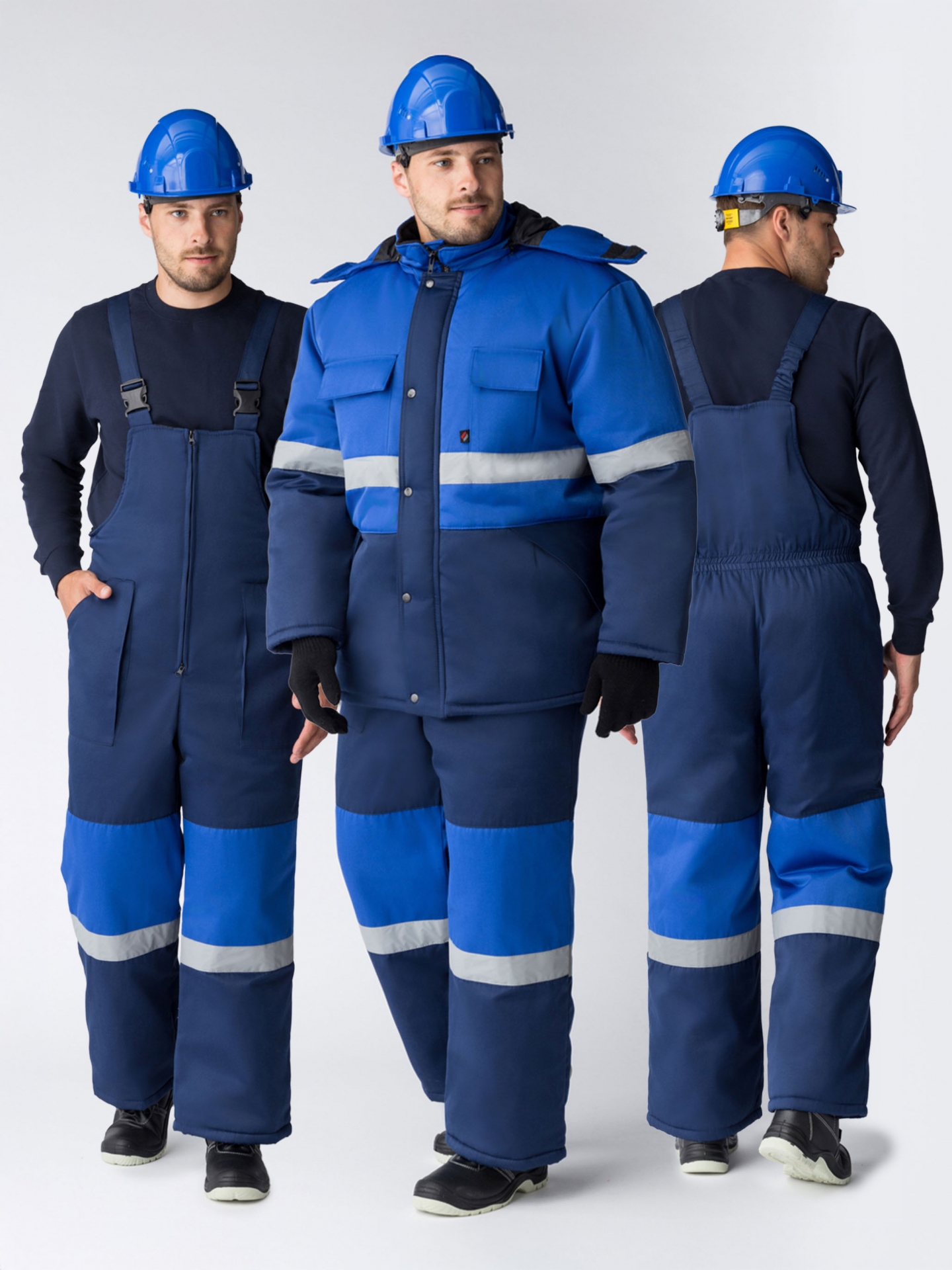 Костюм НОРДХАРД-2 СОП У. утепленный, т.синий/васильковый