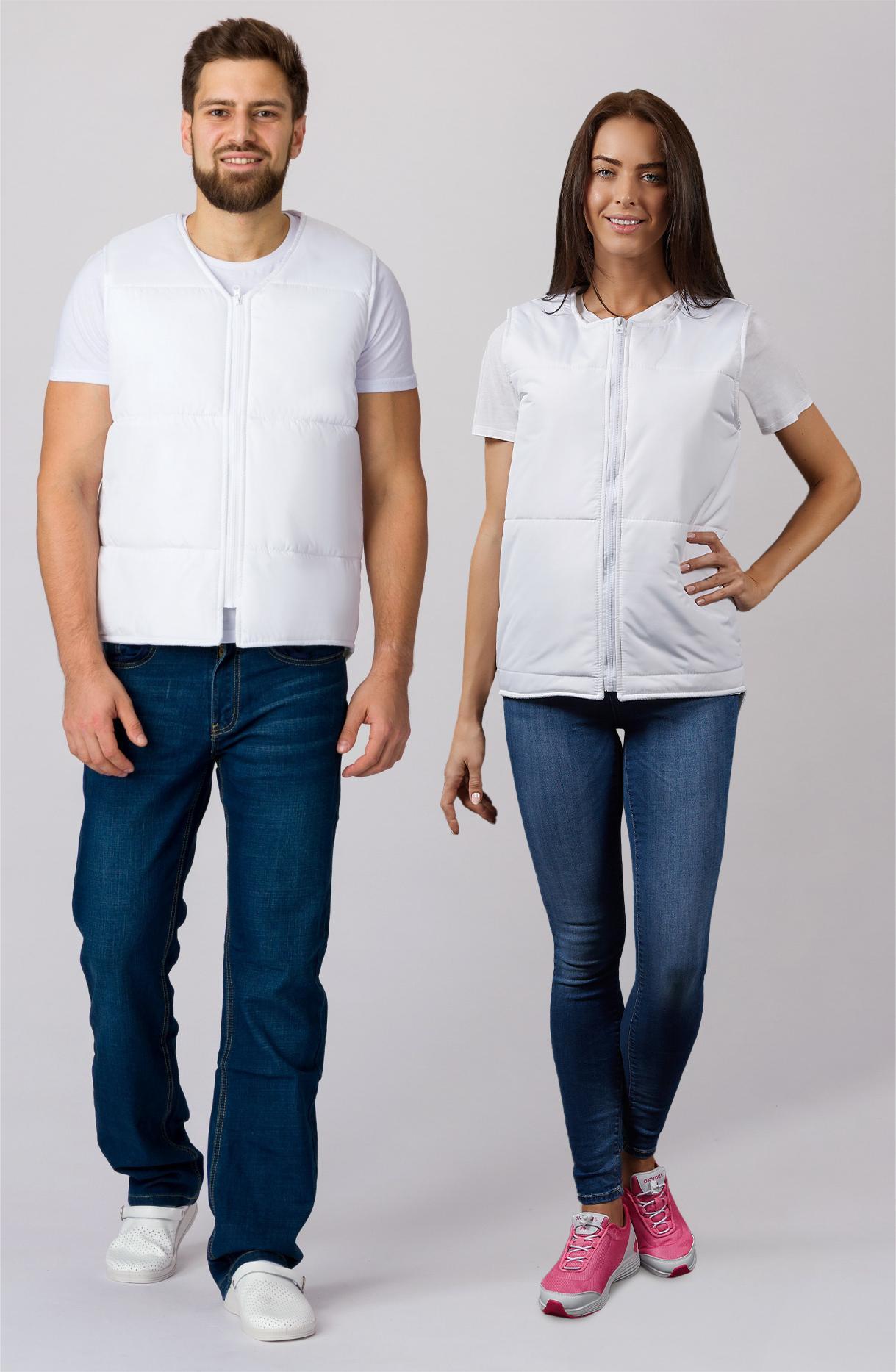 Жилет КОМФОРТ утепленный, белый