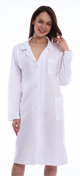 Халат медицинский СТАНДАРТ  женский ТИСИ отбеленный